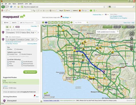 mapquest california directions